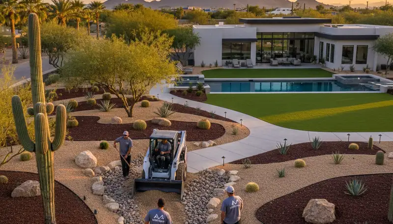 Professional landscaping services in Glendale AZ by expert landscape contractors