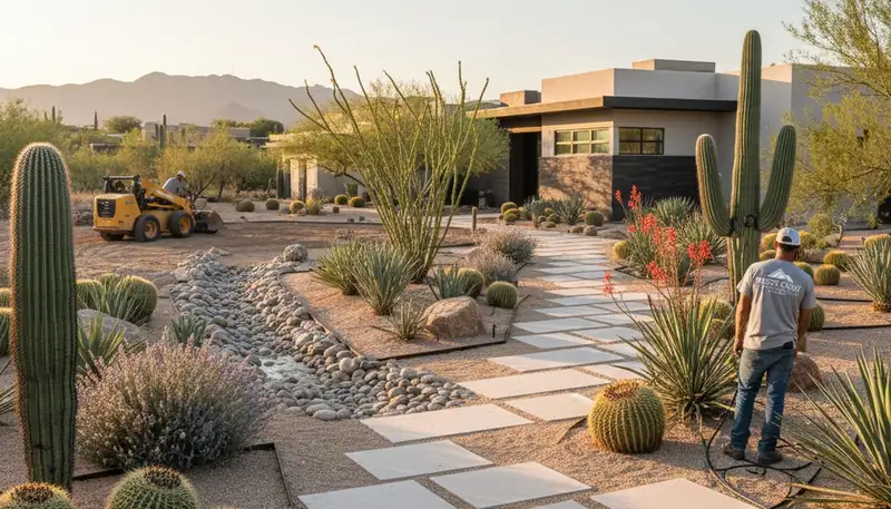 Professional landscaping services in Glendale AZ by expert landscape contractors
