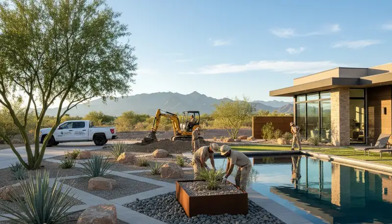 Professional landscaping services in Glendale AZ by expert landscape contractors