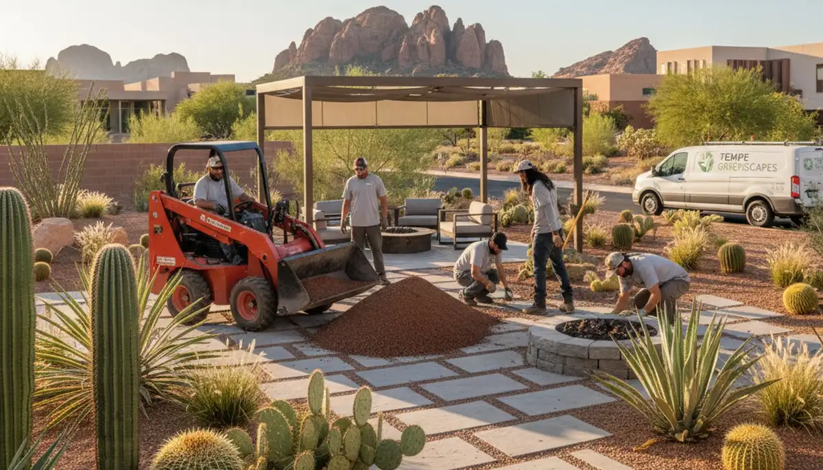 Landscaping services in Glendale, AZ by landscape contractors for residential and commercial properties